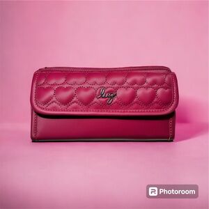 Lug Kickflip LE Satin Luxe Convertible Crossbody in Raspberry